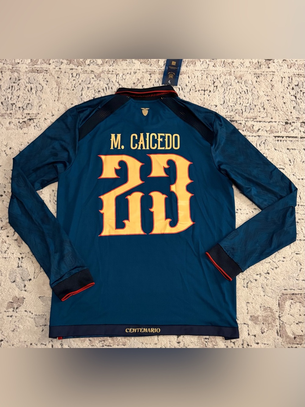 Marathon Authentic Ecuador 100 Years Edition Moises Caicedo #23 Jersey Men’s L - Picture 7 of 8